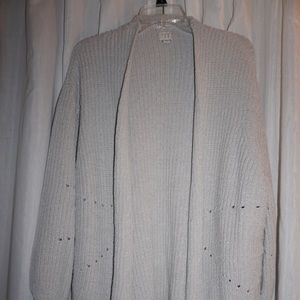 A New Day; stone colored sweater